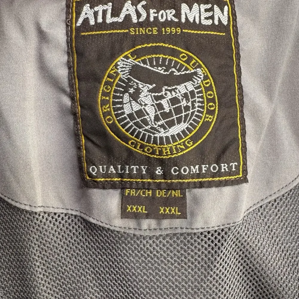 Atlas for Men Lightweight Fishing Vest XL Men's Gray Zip Pockets Lined Outdoor - Picture 8 of 8